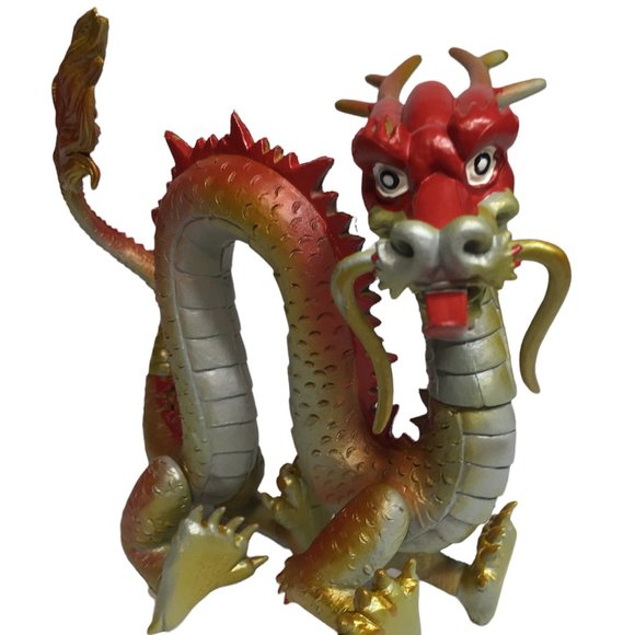 TIBETAN DRAGON Dragonology Series Figure Sababa Toys 8" inch Red Jointed VHTF - Picture 6 of 12